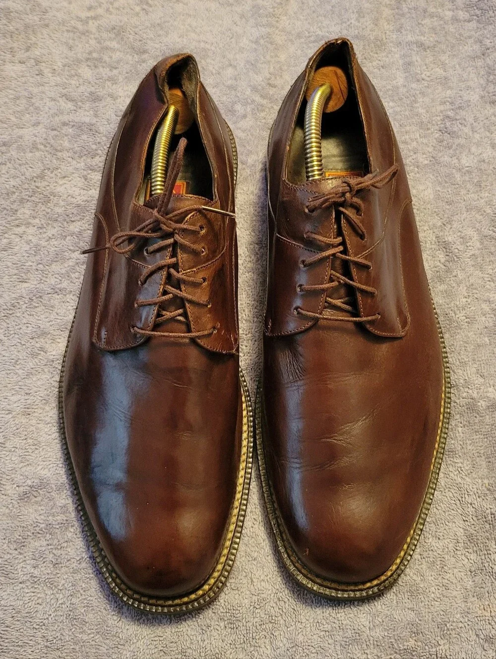 Cole Haan Country Mens Brown Leather Oxford Derby Shoes 11.5